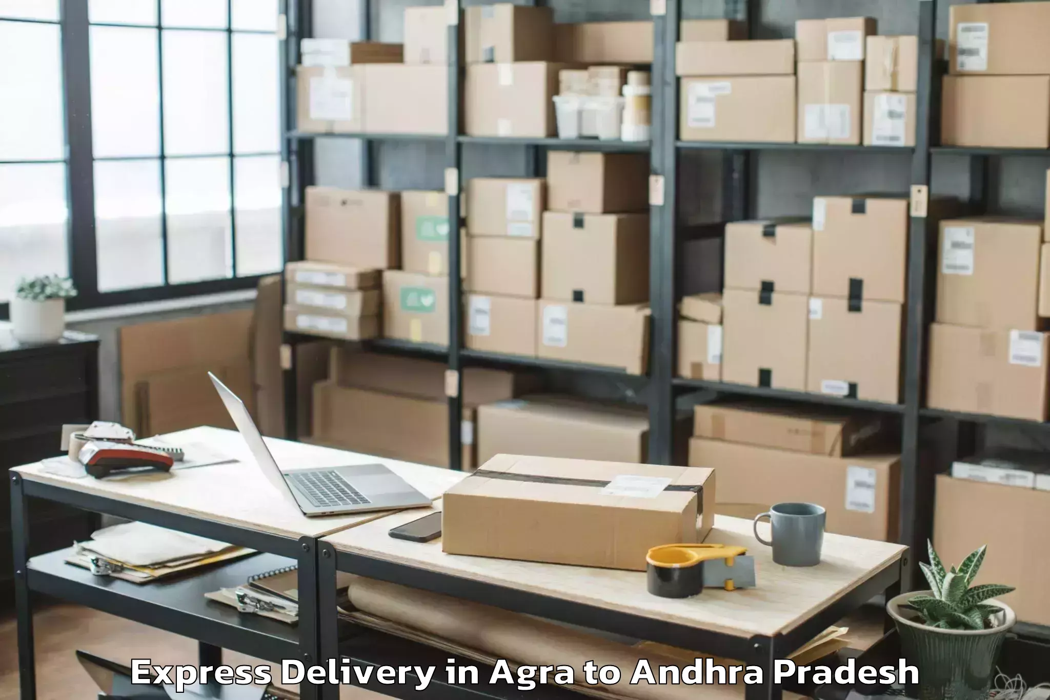 Reliable Agra to Peda Araveedu Express Delivery